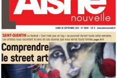 Quotidien régional l'Aisne Nouvelle Art urbain 2022 à Saint-Quentin en Picardie