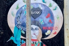 Street art à Orléans : Collage Demoiselle Bonnie par Demoiselle MM