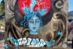 Demoiselle MM au festival de street art [Argelès la Naturelle]