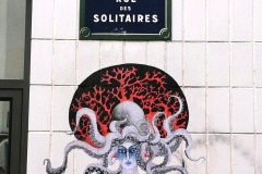 Demoiselle MM Paris 2021 Demoiselle octopus collage Art Urbain