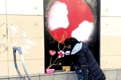 Actualité Street Art Paris 2022 Les #25 Demoiselle Soleil Levant