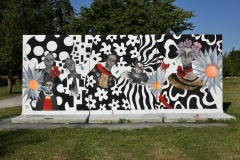 Peinture murale pour le Festival d'arts urbains Plein Champ Le Mans 2022
