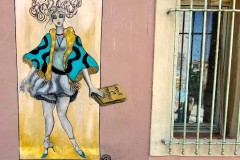 Papesse - Œuvre de street art urbain par Demoiselle MM