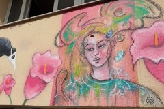 Festival Planète Périphérique à la Porte de Bagnolet, art urbain avec Demoiselle MM