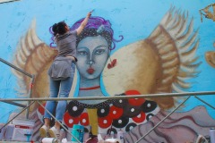 Demoiselle Papillon au Festival Street'Art'Magnac 2022 dans le Gers