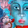 Peinture murale Demoiselle Eve au Worcester Paint Festival 2022