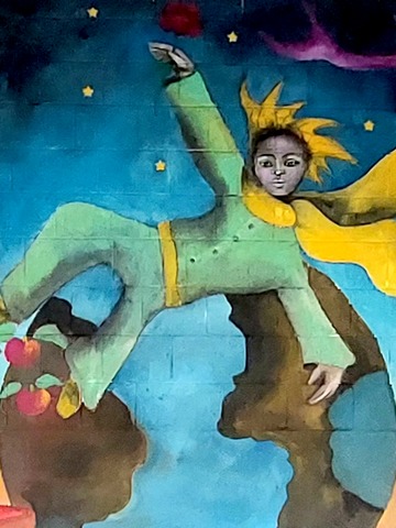 Le Petit Prince Commande fresque murale école Paris