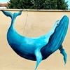 Fresque "Demoiselle Baleine Bleue" par Demoiselle MM, en soutien à Paul Watson.